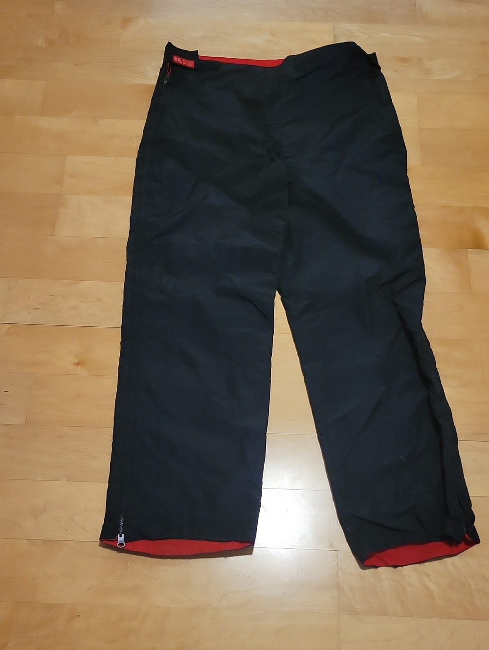 Vintage Columbia Black Red Full Zip Ski Snow Boarding Pants Mens L
